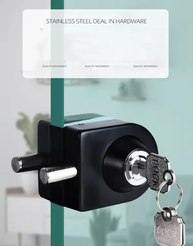 Home Office Immigration - Frameloos deurslot van gehard glas Kantoordeurslot