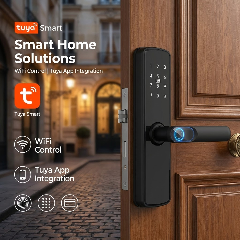 Home Office Immigration - TUYA Smart WIFI Vingerafdrukdeurslot Elektronisch slot