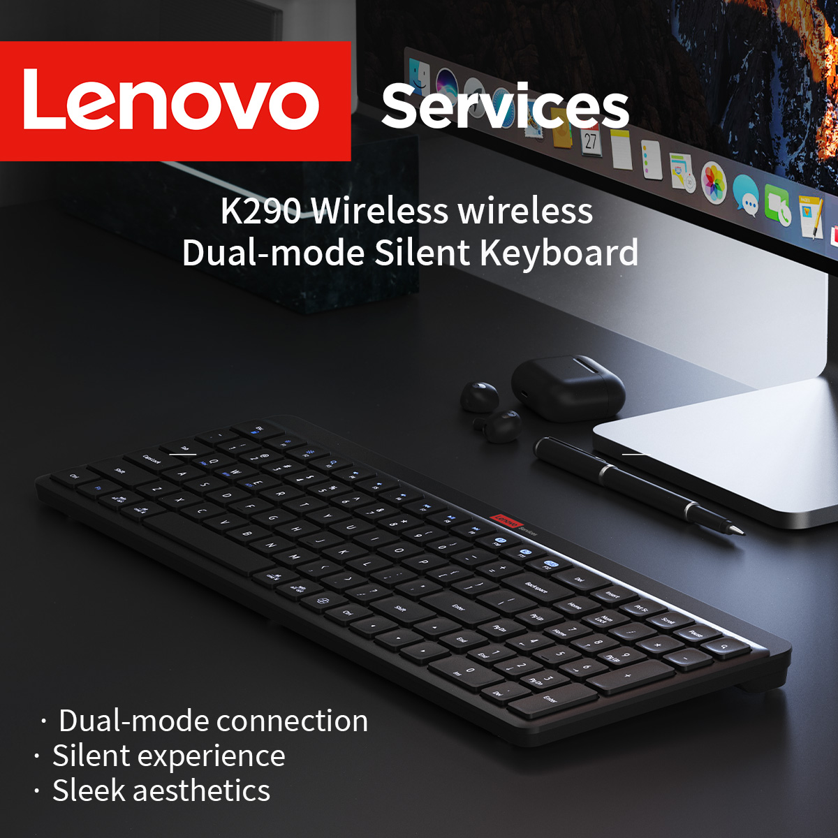 Home Office Uk - Lenovo Dual Mode Dual-Device Connection draadloos