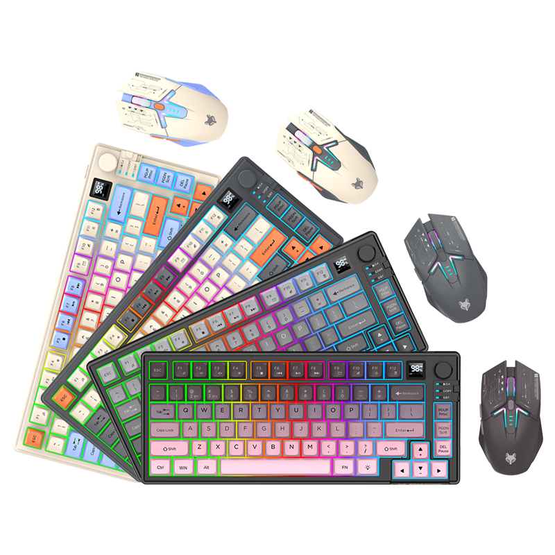 Home Office Uk - K920 USB bedraad gaming-toetsenbord-muisset Verlichte desktop/laptop