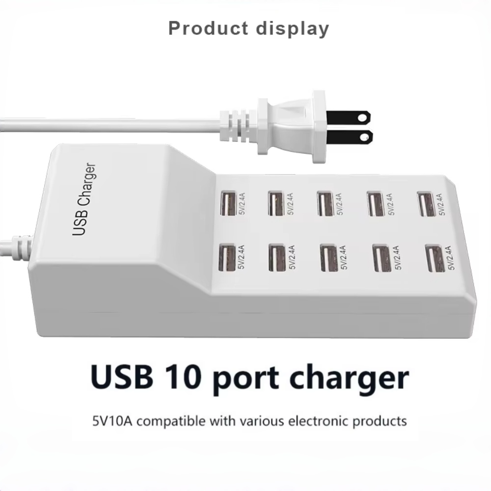 Home Office Uk - 10-poorts USB-hub snellader Draagbare Type C