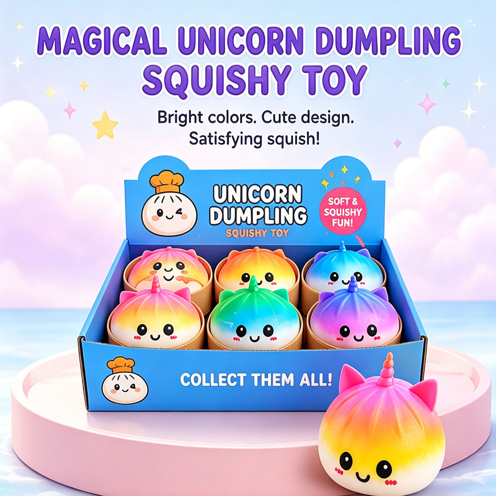 Home Office Simulator - Jumbo Unicorn Bao Bun Squishy Toy