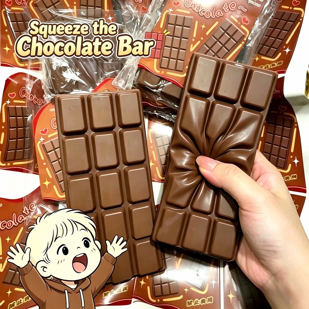 Home Office Simulator - Gesimuleerd chocolade-knijpspeeltje van PU, zacht en