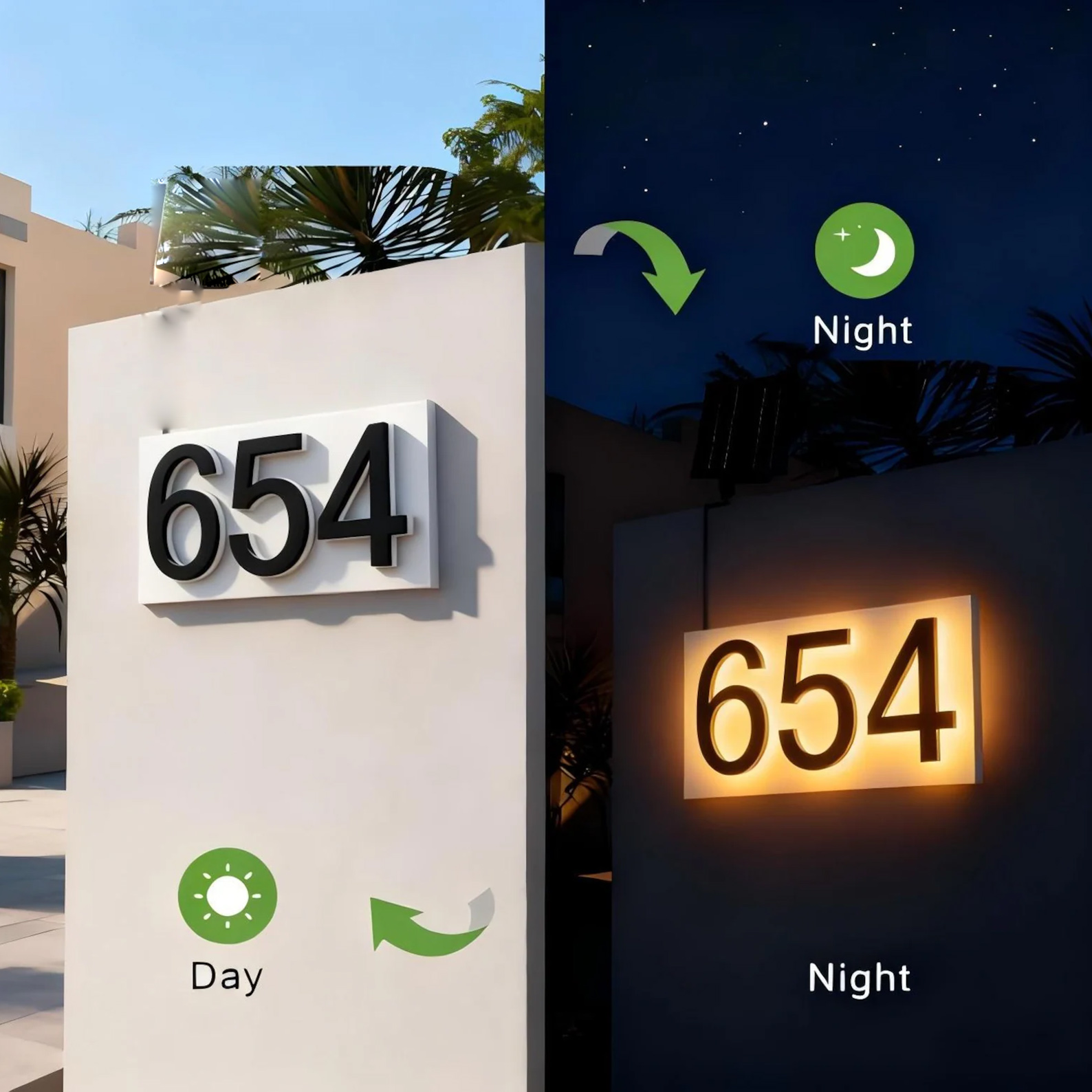 Moderne metalen huisnummers, o - Address Home Office recensie en prijs