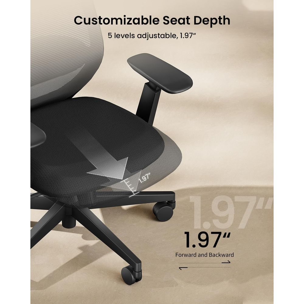 Ergonomische bureaustoel met h - Home Office Hours recensie en prijs