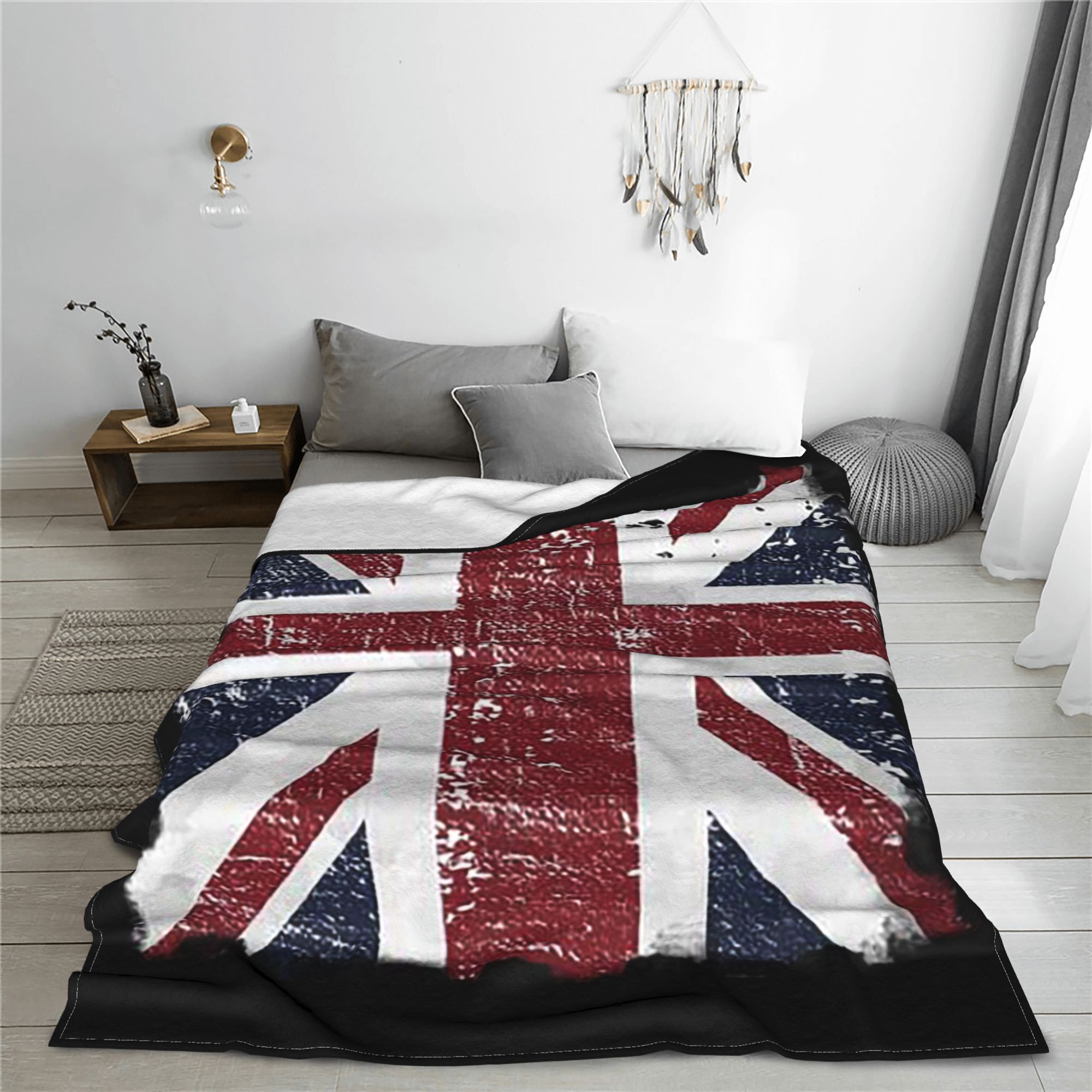 Verontruste Britse vlag zwart  - Home Office Uk recensie en prijs