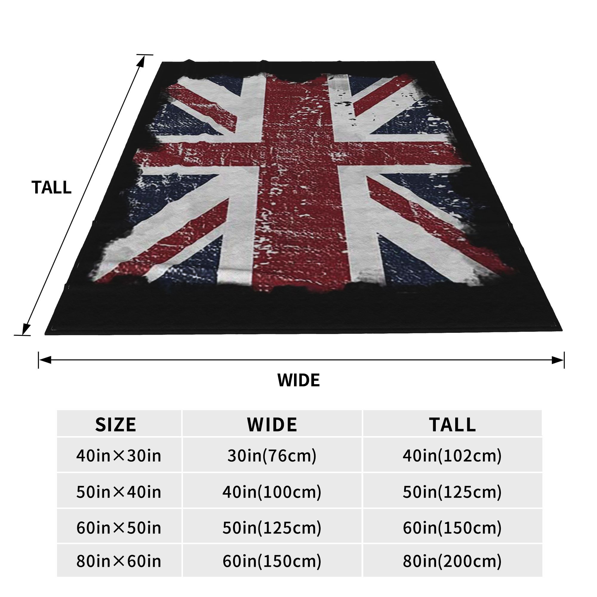 Verontruste Britse vlag zwart  - Home Office Uk recensie en prijs