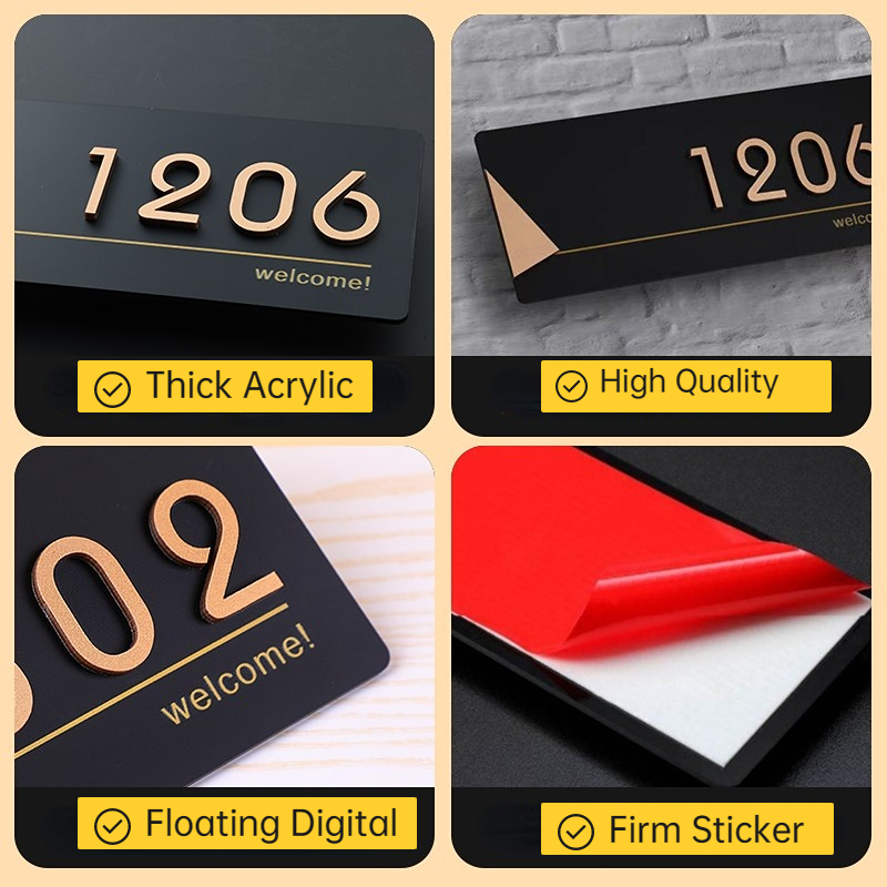 Acryl Moderne Deurplaten Winke - Address Home Office recensie en prijs
