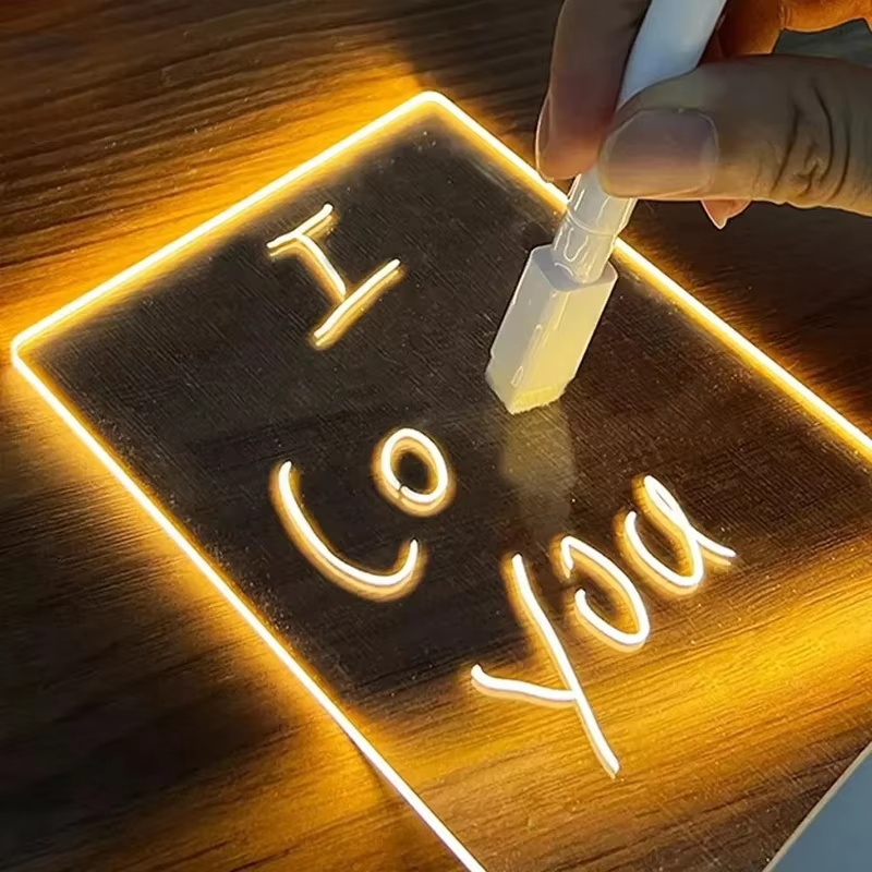 DIY Kladblok LED Tekentafel Gl - Letter Tray Desk recensie en prijs