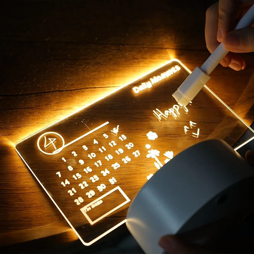 DIY Kladblok LED Tekentafel Gl - Letter Tray Desk recensie en prijs