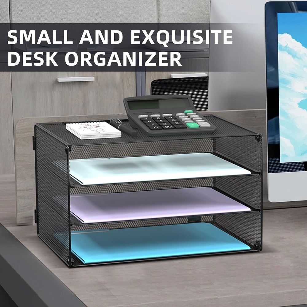 3-laags mesh-briefbak voor op  - Letter Tray Desk recensie en prijs