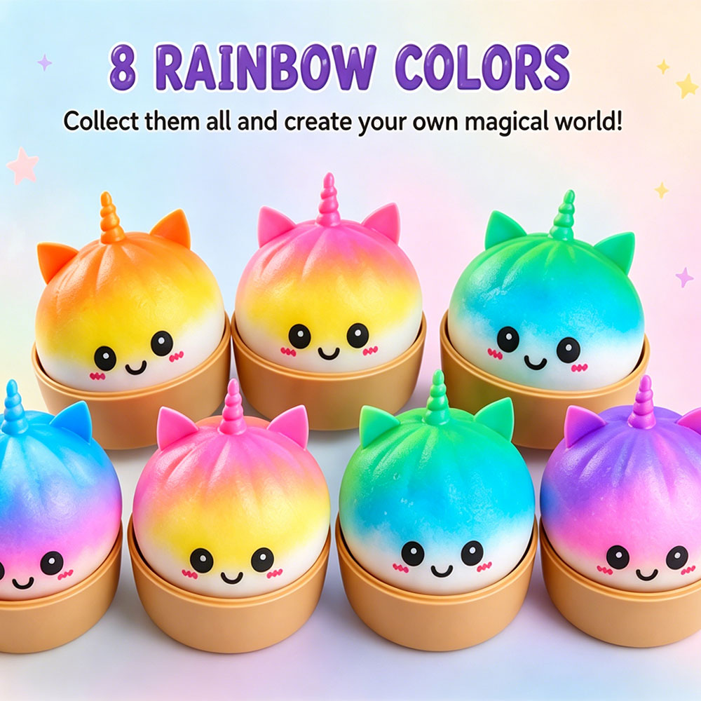 Jumbo Unicorn Bao Bun Squishy  - Home Office Simulator recensie en prijs