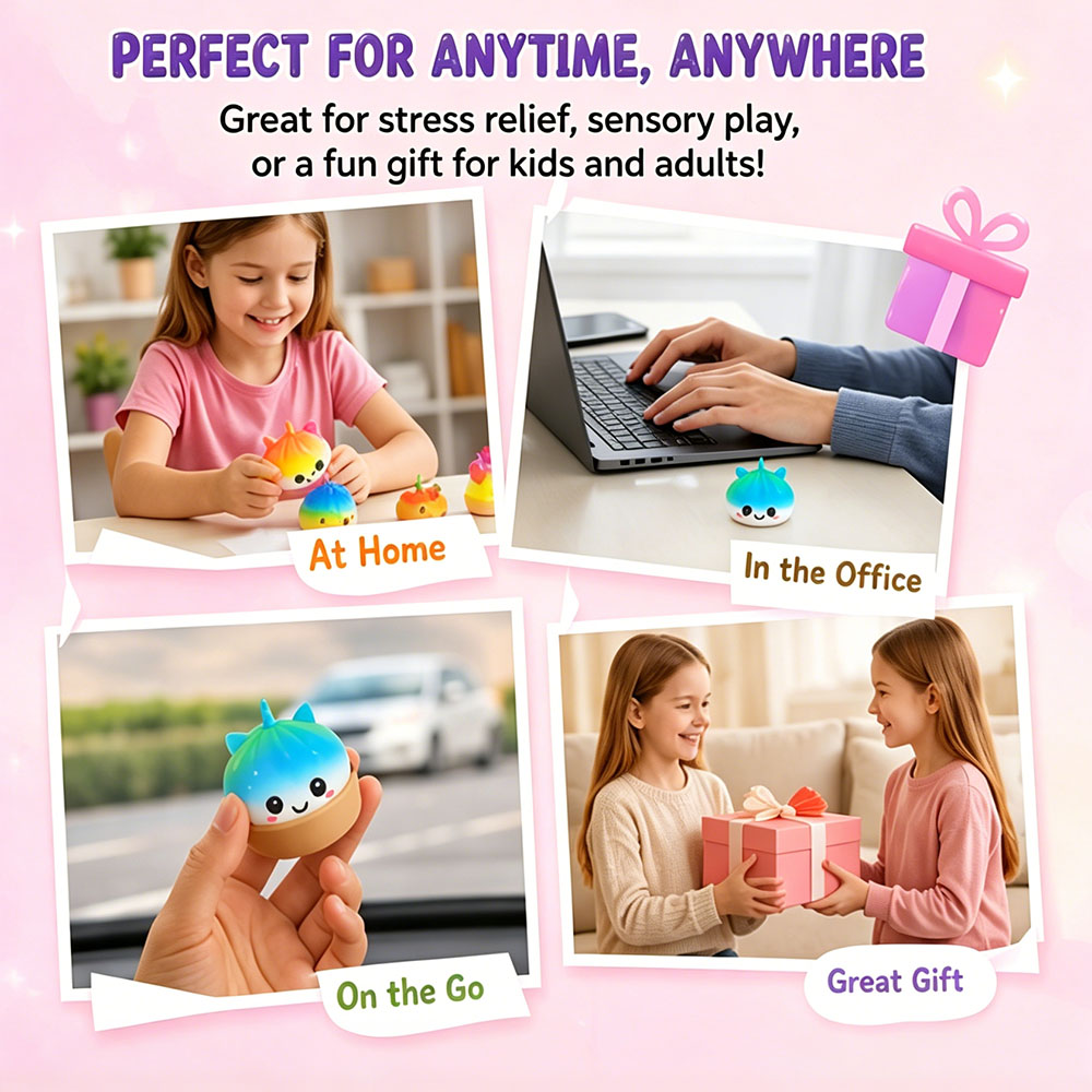 Jumbo Unicorn Bao Bun Squishy  - Home Office Simulator recensie en prijs