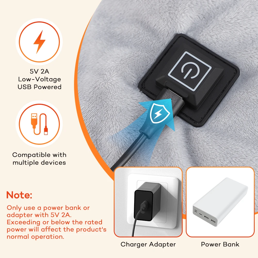 Verwarmde USB-sjaal met 3 warm - Home Office Hours recensie en prijs